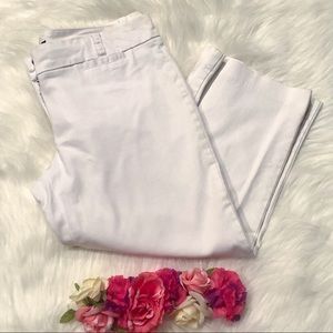Tommy Hilfiger White Capri Pants 8